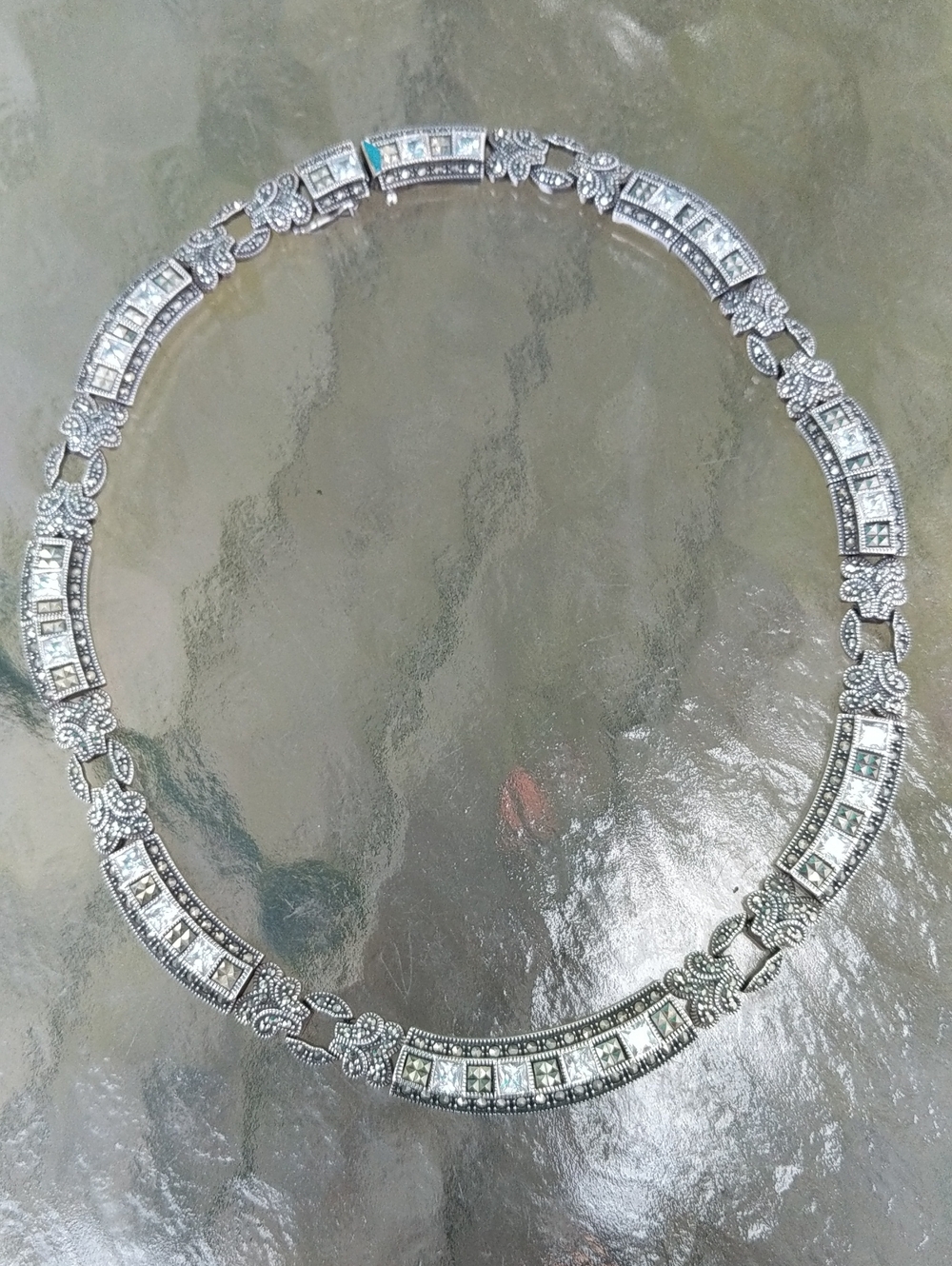 Judith Jack Sterling Silver Collar Necklace
